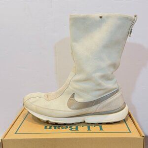 Nike Air Wafflo Women’s Size 10 Fluffy Mid-Rise Grey Winter Boots Sneakers